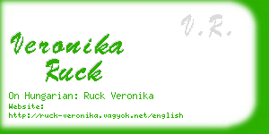 veronika ruck business card